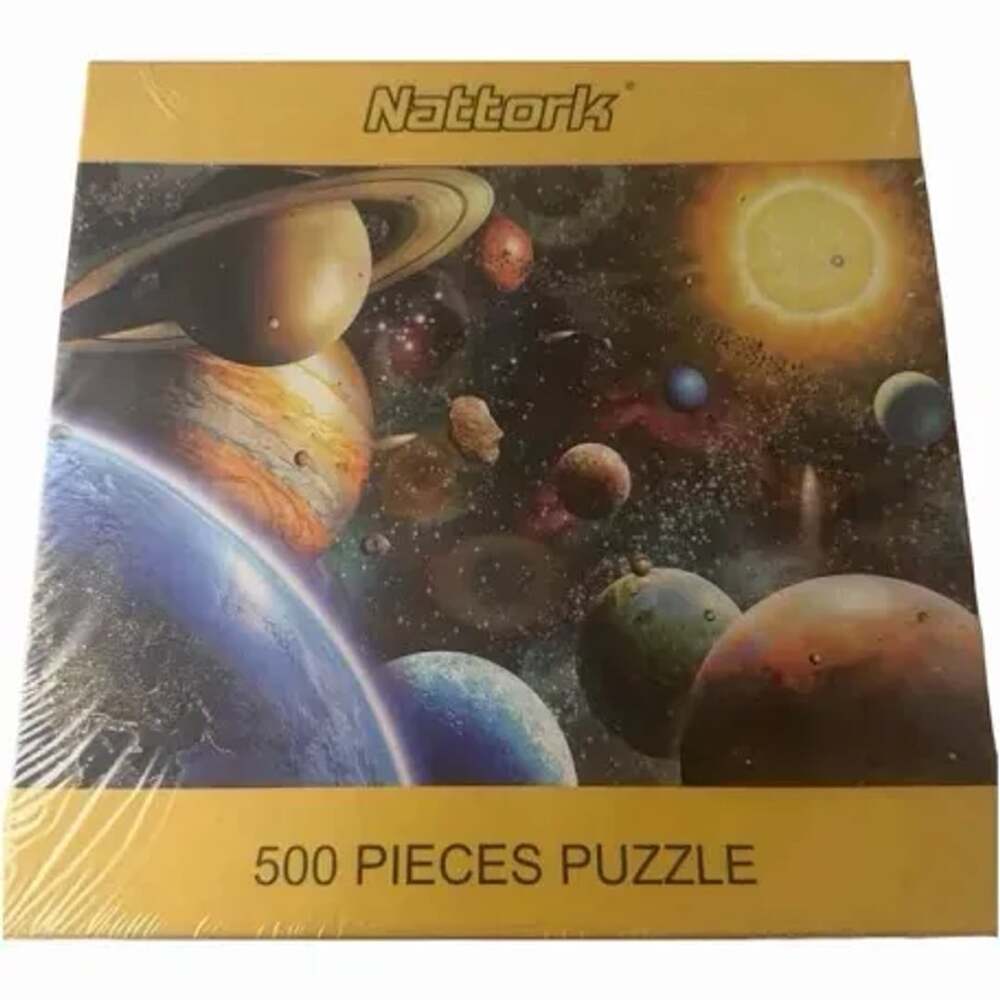 Nattork Planets in Space 500-Piece Jigsaw Puzzle